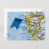 Zeichnen Sie das Button auf, das in Madrid, Postkarte (Vorne/Hinten)