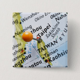 Zeichnen Sie das Button auf, das in Taipeh, Taiwan