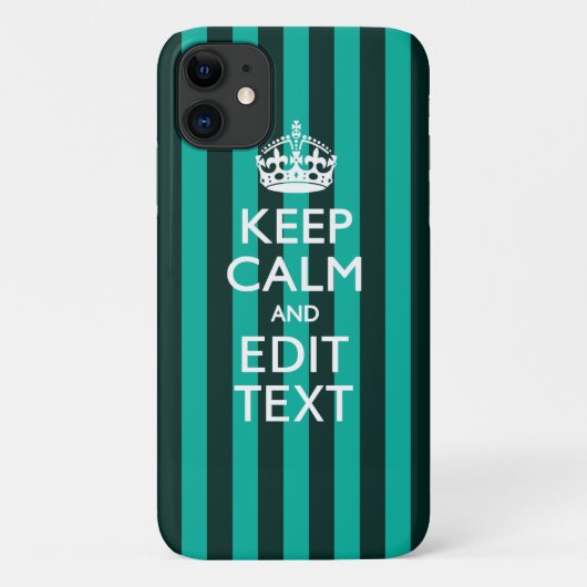 Zeichnen Sie den Text auf Türkisfarbene Streifen a Case-Mate iPhone Hülle (Rückseite)