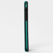 Zeichnen Sie den Text auf Türkisfarbene Streifen a Case-Mate iPhone Hülle (Hinten/Links)