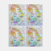 Zeichnen Sie die Blankette für die inspirierende b Fleecedecke (Vorderseite)