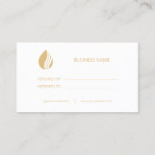 Zeichnen Sie die Liebe Earthy-Referenzkartendesign Empfehlungskarte (Rückseite)