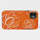 Zeichnen Sie ein orange Honu Case-Mate iPhone Hülle (Rückseite (Horizontal))