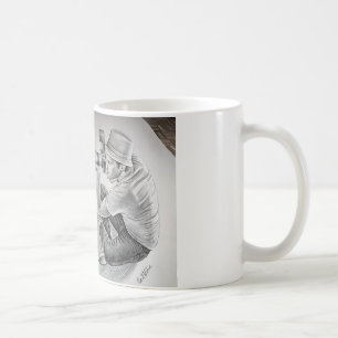 Zeichnen Sie gegen Kamera - Kunst 3D - Fotograf an Kaffeetasse