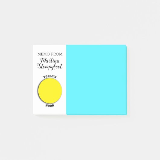 Zeichnen Sie Ihre eigenen emoji heutigen Post-it Klebezettel (Vorderseite)