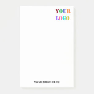 Zeichnen Sie Ihre Logo- und Text-Business-Sticknot Post-it Klebezettel