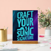 Zeichnen Sie Ihre Sonic-Signatur Acrylschild (Hochzeit)