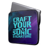 Zeichnen Sie Ihre Sonic-Signatur Laptopschutzhülle (Vorderseite Links)