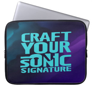 Zeichnen Sie Ihre Sonic-Signatur Laptopschutzhülle
