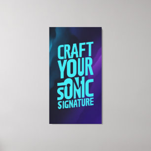 Zeichnen Sie Ihre Sonic-Signatur Leinwanddruck