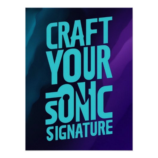 Zeichnen Sie Ihre Sonic-Signatur Poster (Vorderseite)