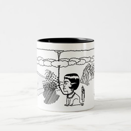 Zeichnen Sie mich Zweifarbige Tasse (Mittel)