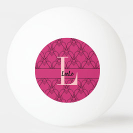 Zeichnen Sie Monogramm und benennen Sie benutzerde Tischtennisball