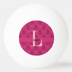 Zeichnen Sie Monogramm und benennen Sie benutzerde Tischtennisball