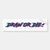 Zeichnen Sie oder die! Autoaufkleber 3D (Vorne)