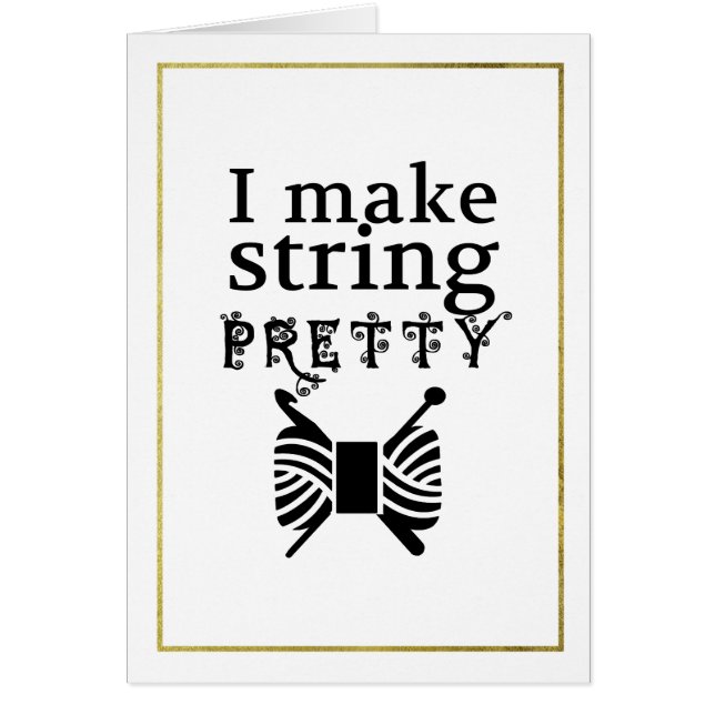 Zeichnen Sie String-Hübsche Imitate Gold Border Cr (Vorne)