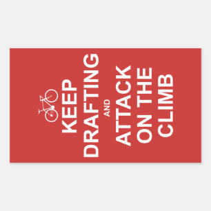 Zeichnen und Angriff auf die Kletterwand behalten Rechteckiger Aufkleber