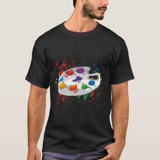 Zeichnen von Farbpalettenpinseln zeichnend Zeichnu T-Shirt