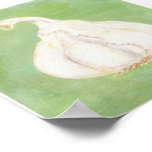 Zeichnen von Knoblauchhandschuhen Poster (Ecke)