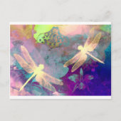 Zeichnen von Libellen Postkarte (Vorderseite)