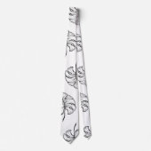 Zeichnen von monstera Blätter Krawatte (Vorderseite)