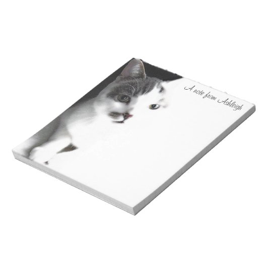 Zeichnen von Notepad auf der weißen und braunen Re Notizblock (Rotiert)