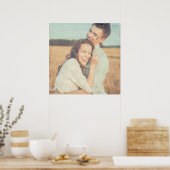 Zeichnen von Pinselstrichen Pinselstriche Foto übe Poster (Küche)