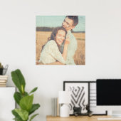 Zeichnen von Pinselstrichen Pinselstriche Foto übe Poster (Heimbüro)