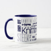 Zeichnen von Typografie-Wörtern Tasse (Links)