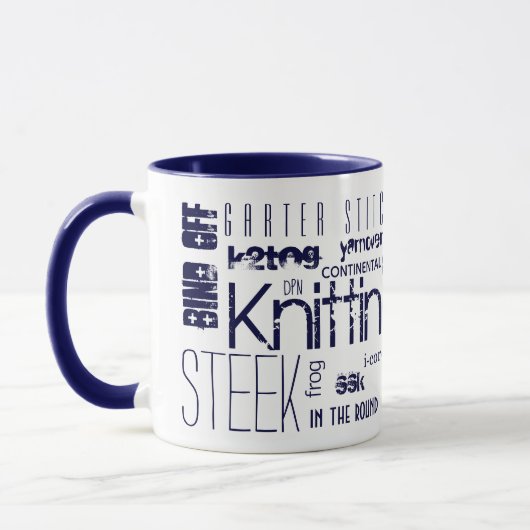 Zeichnen von Typografie-Wörtern Tasse (Links)