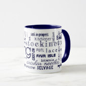 Zeichnen von Typografie-Wörtern Tasse (VorderseiteRechts)
