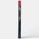 zeichnend abstrakter roter Elefant, sehr rustikale Case-Mate iPhone Hülle (Rückseite / Rechts)