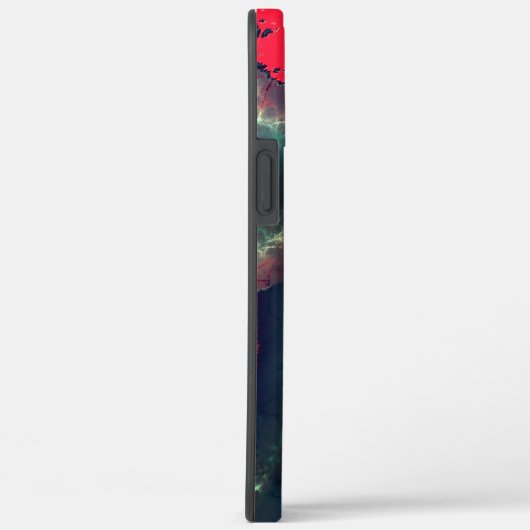 zeichnend abstrakter roter Elefant, sehr rustikale Case-Mate iPhone Hülle (Rückseite / Rechts)