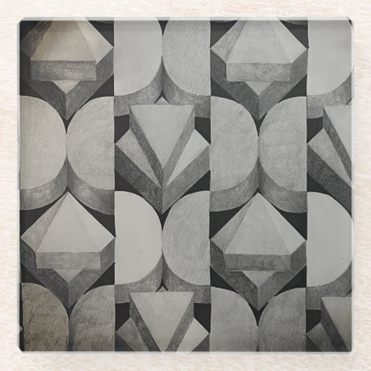 Zeichnend abstrakter Untersetzer (Vorderseite)