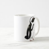 Zeichnend afrikanischer Pinguinstift Kaffeetasse (VorderseiteRechts)