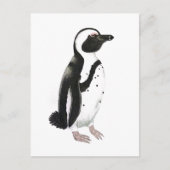 Zeichnend afrikanischer Pinguinstift Postkarte (Vorderseite)