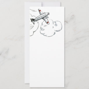 Zeichnend altmodisches Flugzeug