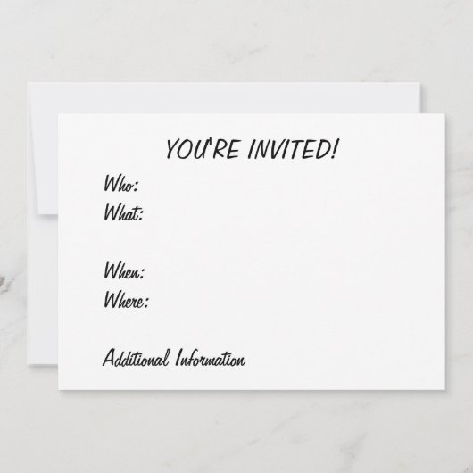 Zeichnend altmodisches Flugzeug Einladung (Rückseite)