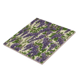 Zeichnend amerikanisches Wisteria Fliese