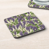 Zeichnend amerikanisches Wisteria Getränkeuntersetzer (Linke Seite)