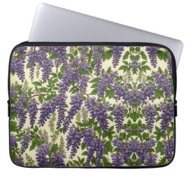 Zeichnend amerikanisches Wisteria Laptopschutzhülle