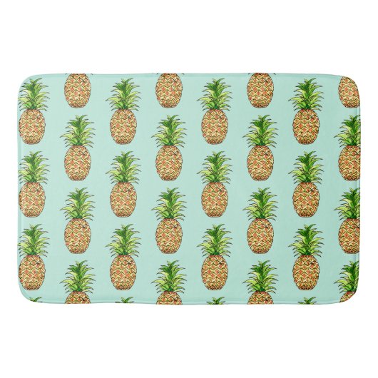 zeichnend Ananas Badematte (Vorderseite)