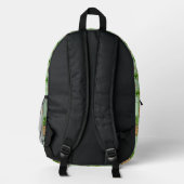 zeichnend Ananas Bedruckter Rucksack (Rückseite)