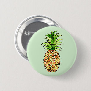 zeichnend Ananas Button