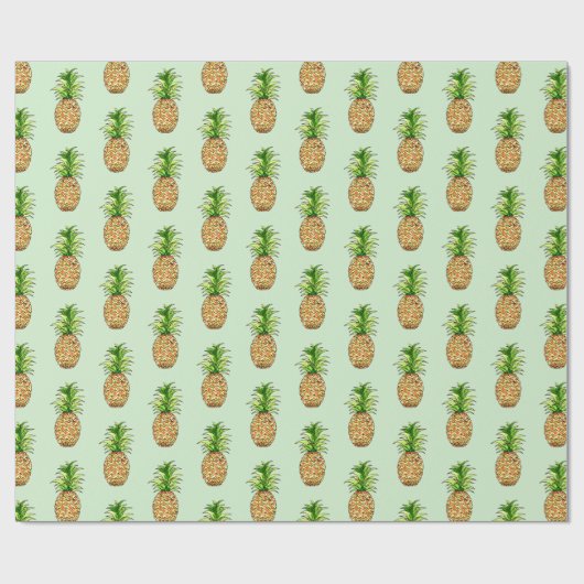 zeichnend Ananas Geschenkpapier (Flach)