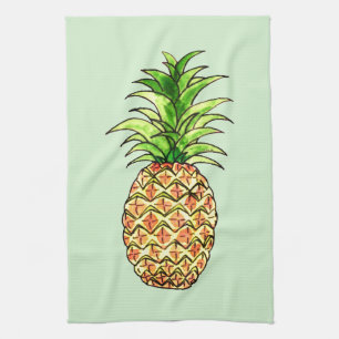 zeichnend Ananas Geschirrtuch