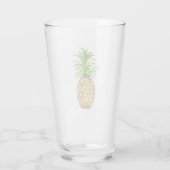 zeichnend Ananas Glas (Rückseite)