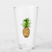zeichnend Ananas Glas (Vorderseite)