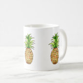 zeichnend Ananas Kaffeetasse (VorderseiteRechts)