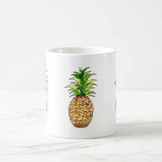 zeichnend Ananas Kaffeetasse (Mittel)